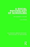 A Social Psychology of Schooling cover