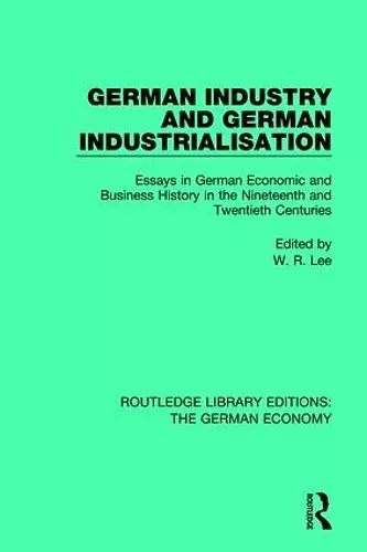 German Industry and German Industrialisation cover