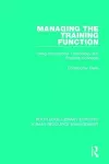 Managing the Training Function cover