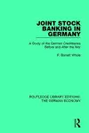 Joint Stock Banking in Germany cover