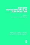 Recent Developments in Job Analysis cover