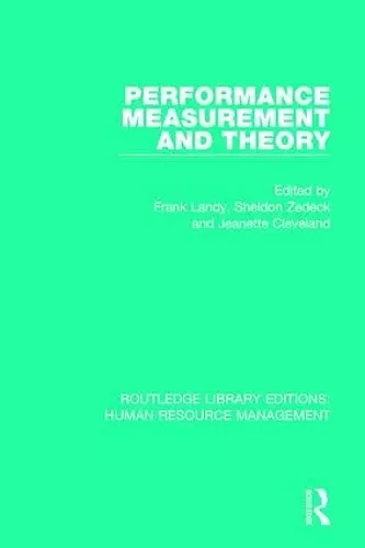 Performance Measurement and Theory cover