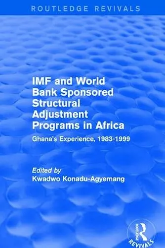 IMF and World Bank Sponsored Structural Adjustment Programs in Africa cover