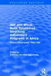 IMF and World Bank Sponsored Structural Adjustment Programs in Africa cover