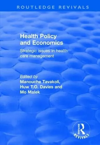 Health Policy and Economics cover