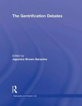 The Gentrification Debates cover