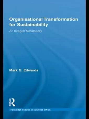 Organizational Transformation for Sustainability cover