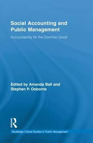 Social Accounting and Public Management cover