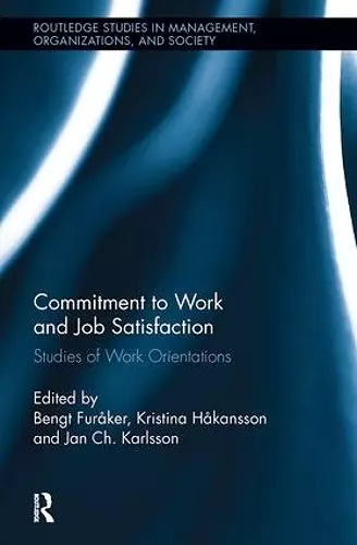 Commitment to Work and Job Satisfaction cover
