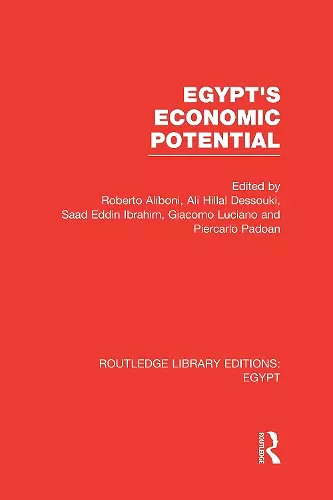 Egypt's Economic Potential (RLE Egypt) cover