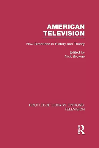 Routledge Library Editions: Television cover