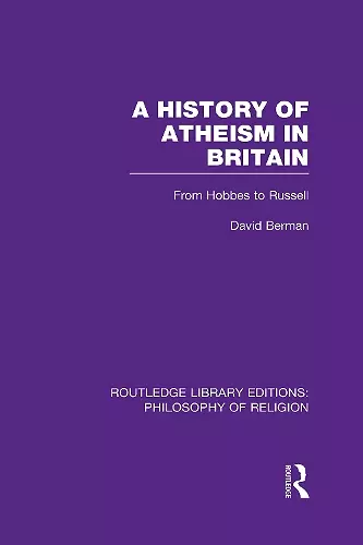 A History of Atheism in Britain cover