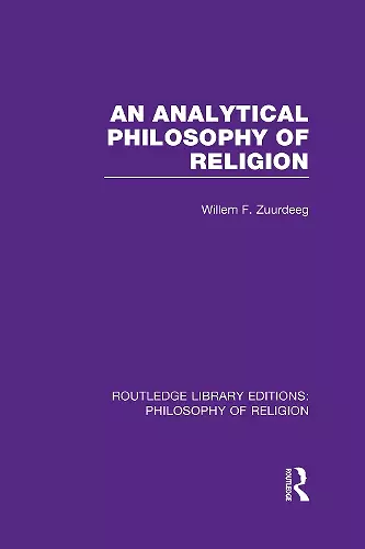 An Analytical Philosophy of Religion cover