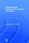 Organisational Semiotics for Business Informatics cover