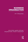 Business Organization (RLE: Organizations) cover