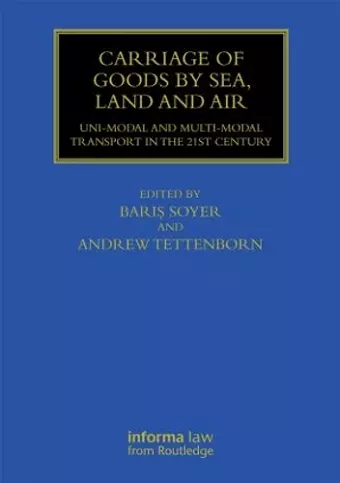 Carriage of Goods by Sea, Land and Air cover