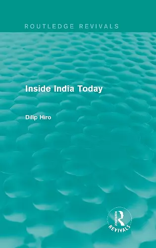 Inside India Today (Routledge Revivals) cover