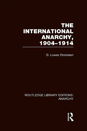 Routledge Library Editions: Anarchy (4 vols) cover