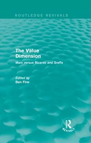 The Value Dimension (Routledge Revivals) cover