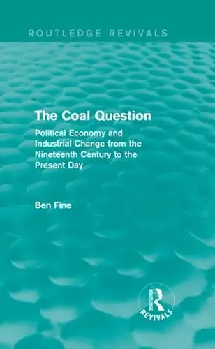 The Coal Question (Routledge Revivals) cover