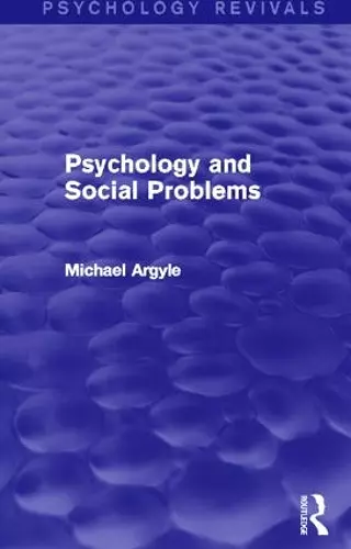 Psychology and Social Problems (Psychology Revivals) cover