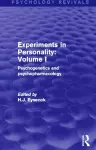 Experiments in Personality: Volume 1 cover