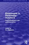 Experiments in Personality: Volume 2 (Psychology Revivals) cover