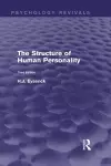 The Structure of Human Personality (Psychology Revivals) cover