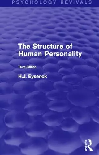 The Structure of Human Personality (Psychology Revivals) cover