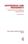 Difference and Modernity cover