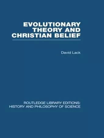 Evolutionary Theory and Christian Belief cover