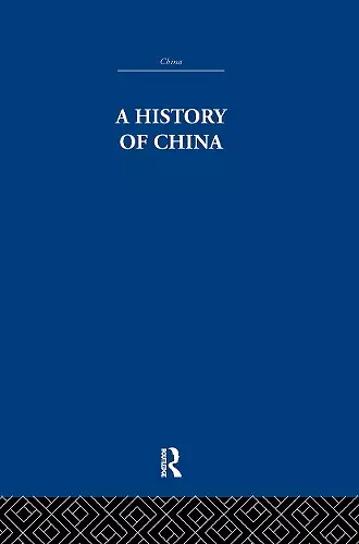 A History of China cover