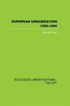 European Urbanization, 1500-1800 cover