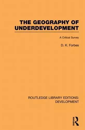 The Geography of Underdevelopment cover