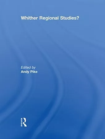 'Whither regional studies?' cover