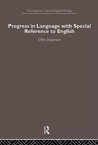 Progress in Language, with special reference to English cover