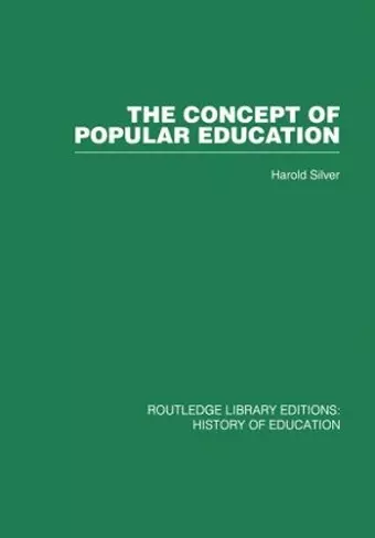 The Concept of Popular Education cover