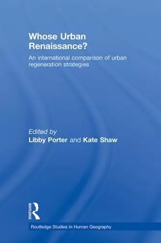 Whose Urban Renaissance? cover