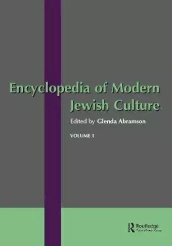 Encyclopedia of Modern Jewish Culture cover