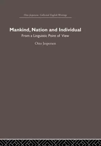 Mankind, Nation and Individual cover