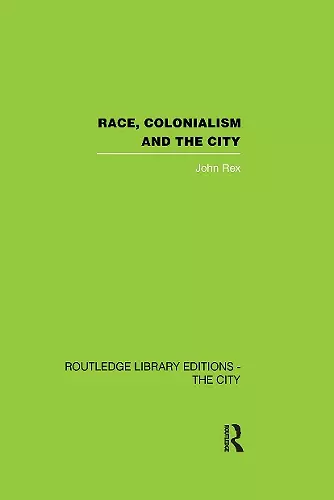 Race, Colonialism and the City cover