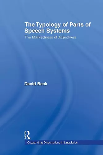 The Typology of Parts of Speech Systems cover