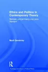 Ethics and Politics in Contemporary Theory Between Critical Theory and Post-Marxism cover