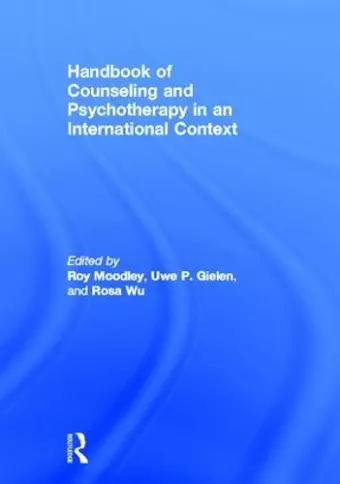 Handbook of Counseling and Psychotherapy in an International Context cover