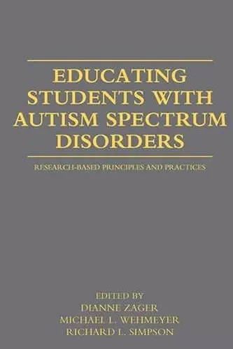 Educating Students with Autism Spectrum Disorders cover