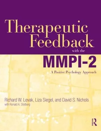 Therapeutic Feedback with the MMPI-2 cover