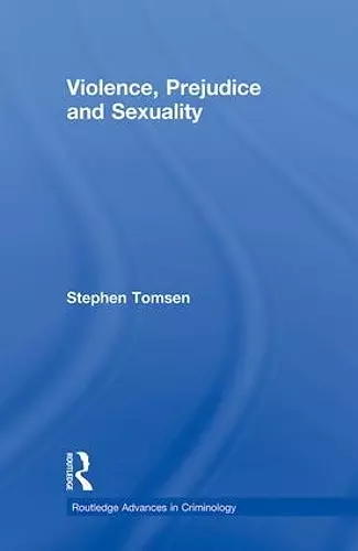 Violence, Prejudice and Sexuality cover