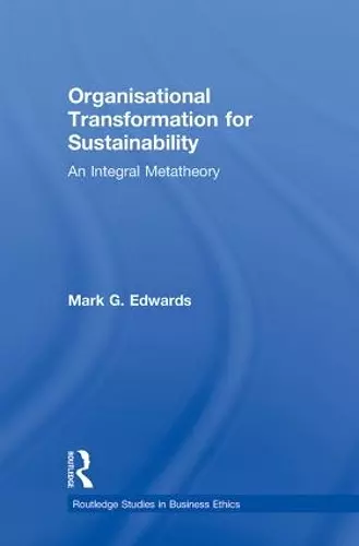 Organizational Transformation for Sustainability cover