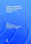 Applied Quantitative Analysis in Education and the Social Sciences cover