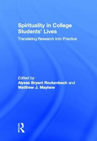 Spirituality in College Students' Lives cover